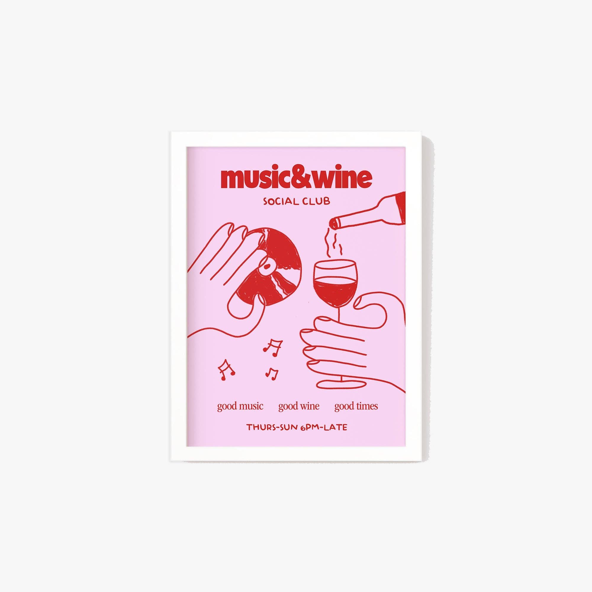 Lune Club – wholesale Art print – Music & Wine Social Club Print21