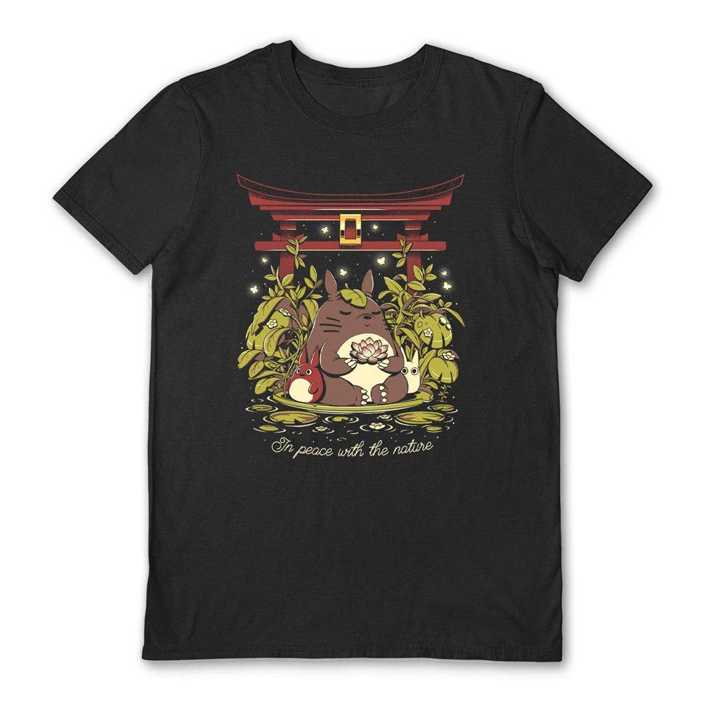 Pyramid International - Wholesale Screen Printed T-Shirt - Unisex - Ilustrata (In Peace With The Nature) Black  T-Shirt0