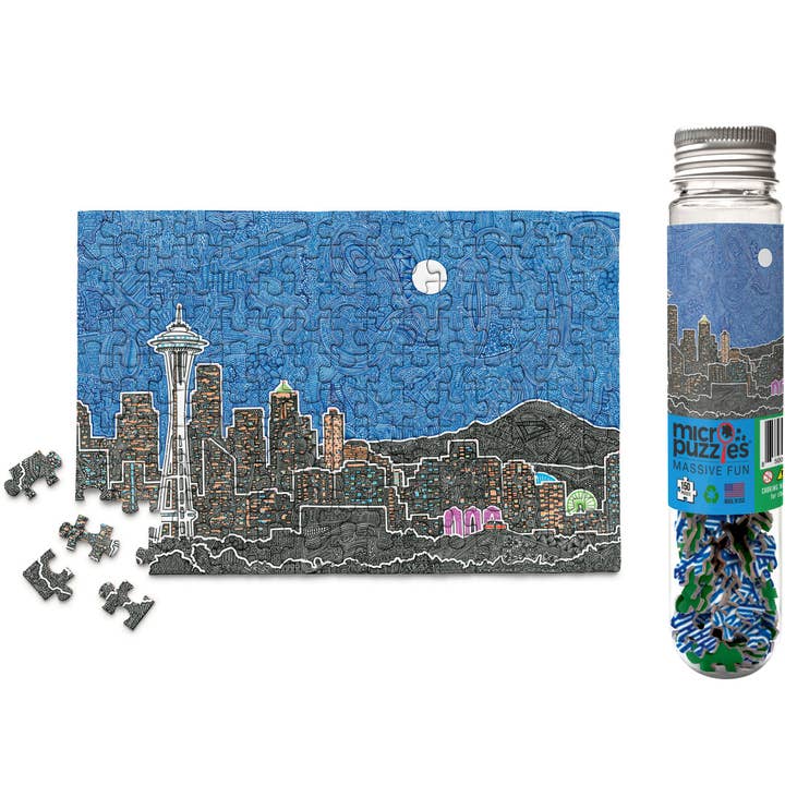 Micro Puzzle - Seattle's Night for wholesale by Viz Art Ink