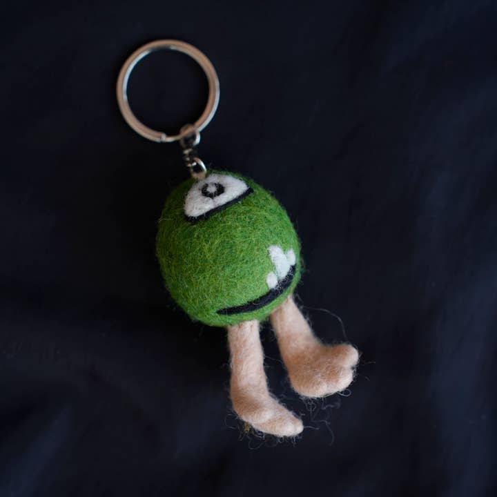 Everest Pet Supply & Gifts - Wholesale Keychain - Unisex - Felted Monsters Keychain , Handmade, 100% Wool 3