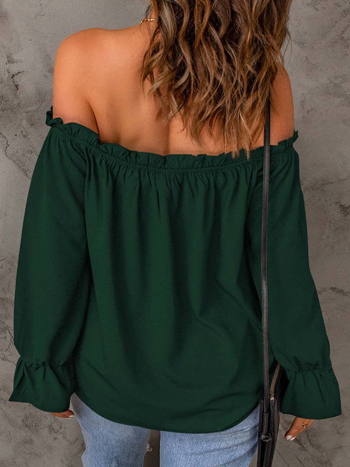 Rosa Clothing - Vente Chemisier – femme - Haut à épaules dénudées élégant et décontracté6