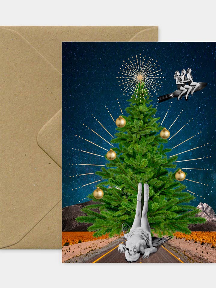 Christmas Tree Greeting Card for wholesale by Flora Florae