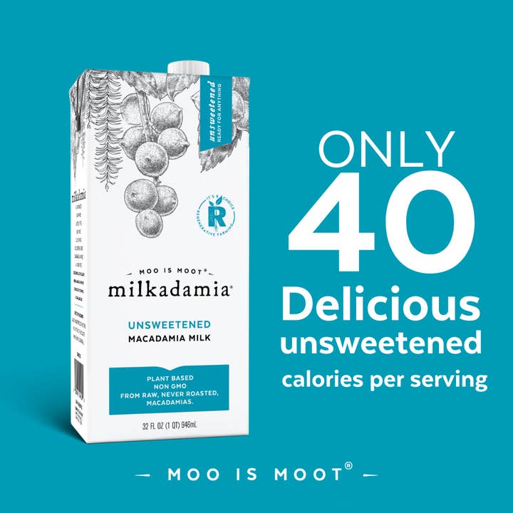 milkadamia - Wholesale Non-Dairy Milk - Unsweetened Macadamia Milk, Plant-based, 32oz5