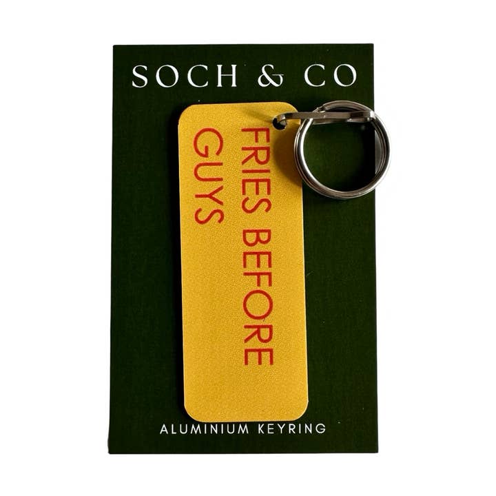 Fries before guys keyring foodie for wholesale by soch and co