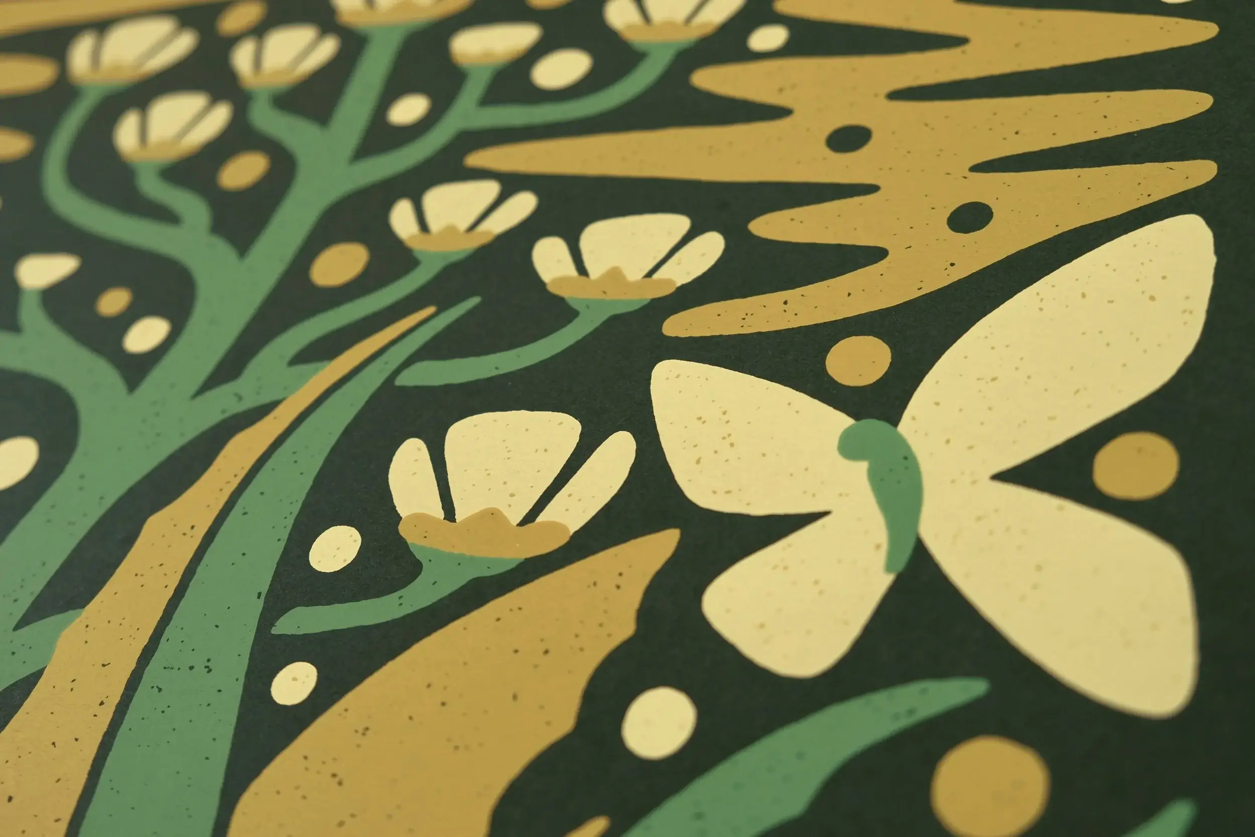 DKNG Studios - Wholesale Art Print - Agave Bloom - 16" x 20" Three-Color Screen Print3