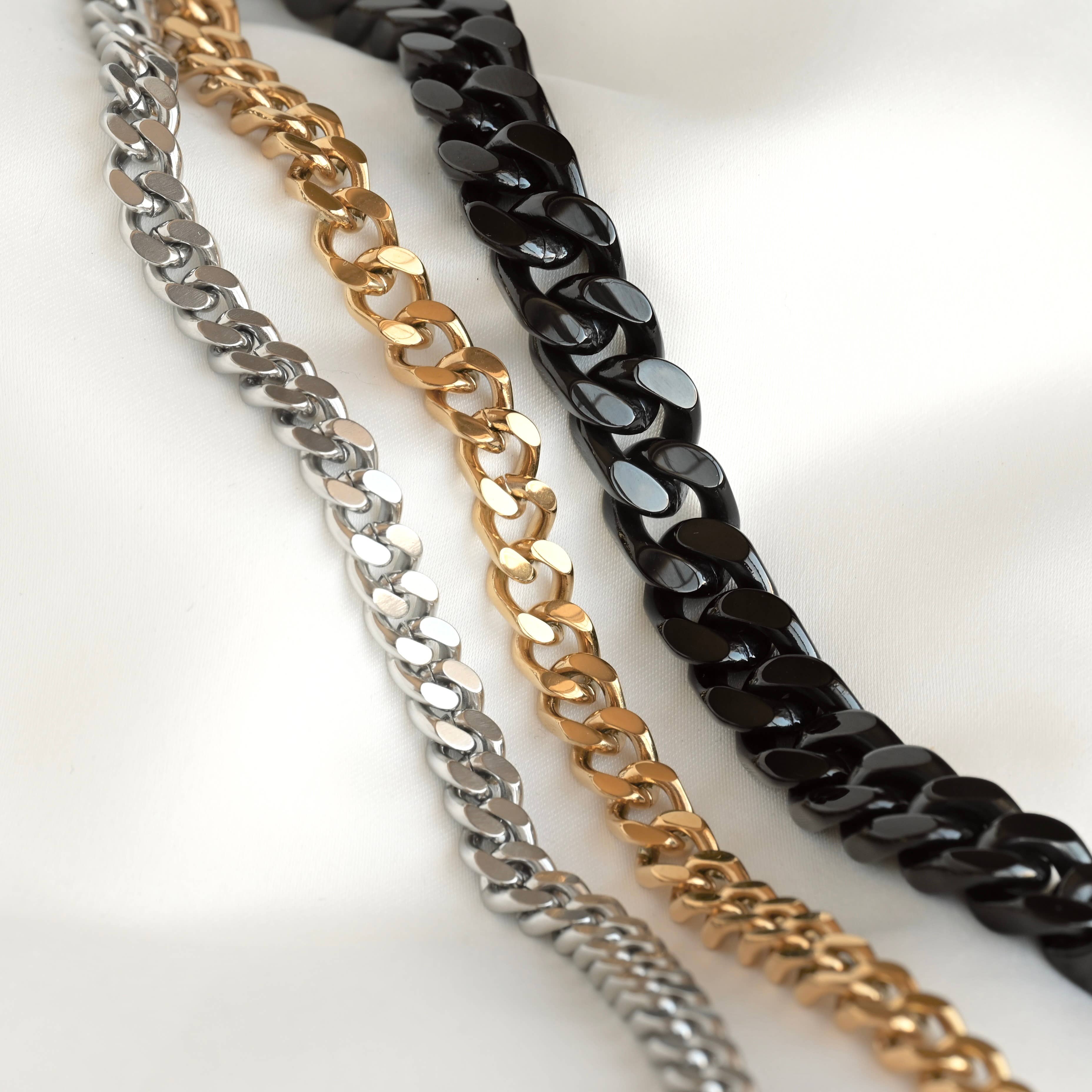 Blueyejewelry - Wholesale Link & Chain Bracelet - Men's Curb Chain Bracelet - Cuban Chain Bracelet for Men11