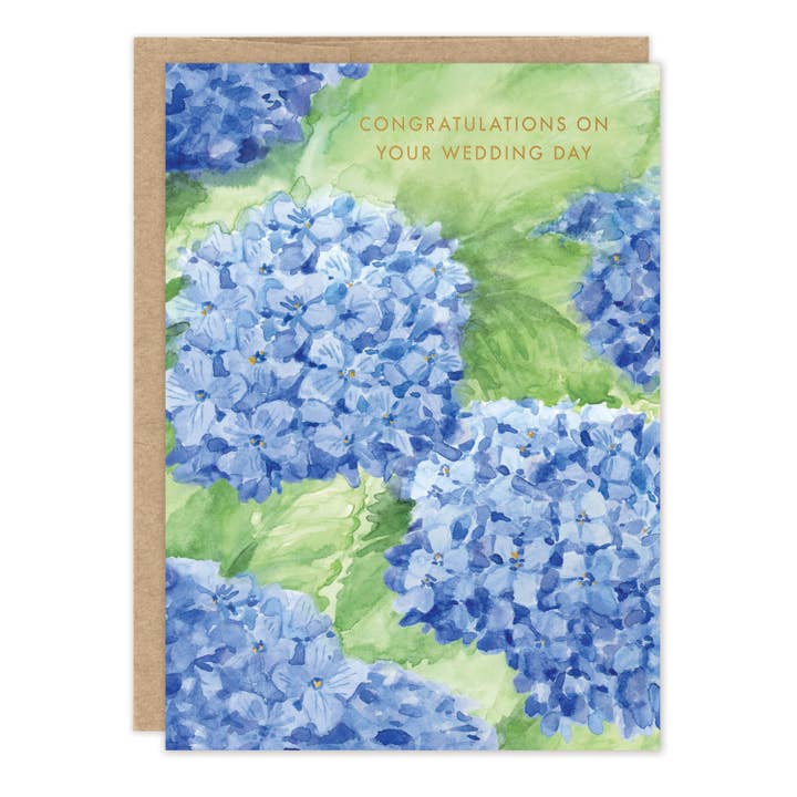 Hydrangea Wedding Card for wholesale by Biely & Shoaf