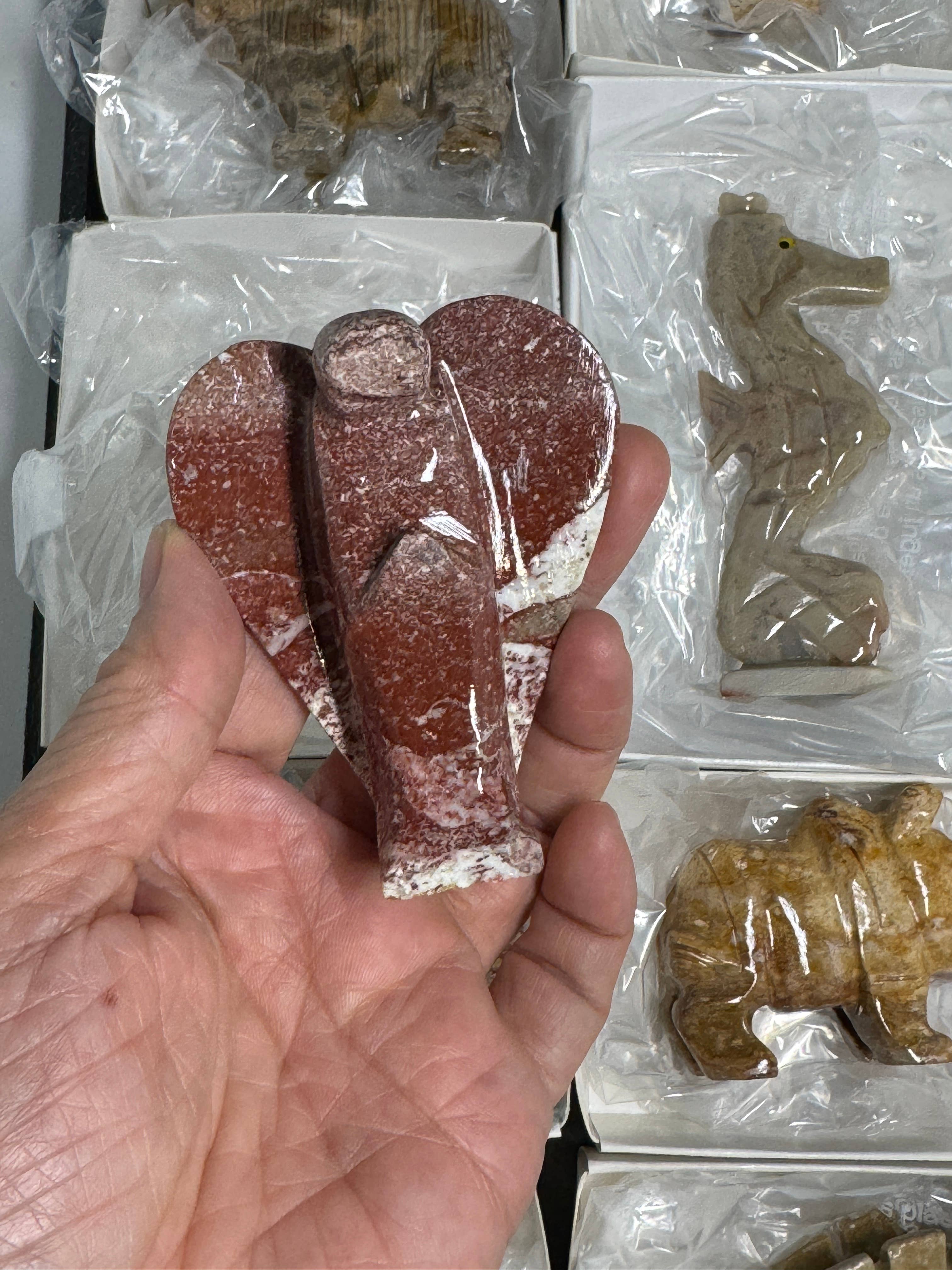 The 7 Directions - Wholesale Decorative Figurine - 9 pc flat animal carvings FT84 Lions angels and more7