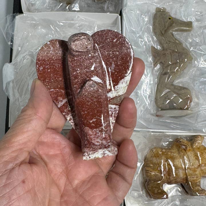 The 7 Directions - Wholesale Decorative Figurine - 9 pc flat animal carvings FT84 Lions angels and more7