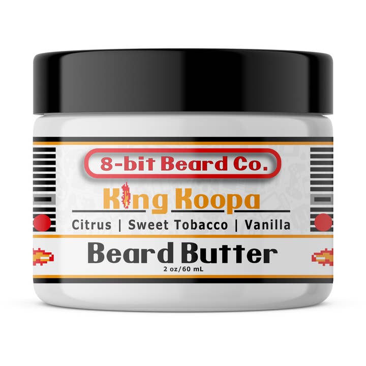 King Koopa | Beard Butter - Citrus, Sweet Tobacco, Vanilla for wholesale by 8-bit Beard Co.