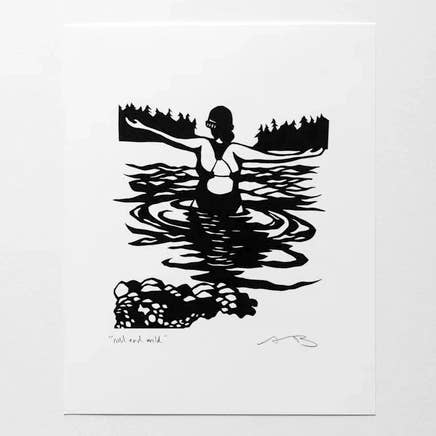 "Cold and Wild" 8x10" print for wholesale by Anna Brones