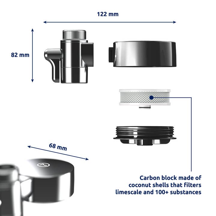 TAPP Water - Wholesale Water Filter - Water Filter EcoPro Compact Chrome Starterpack