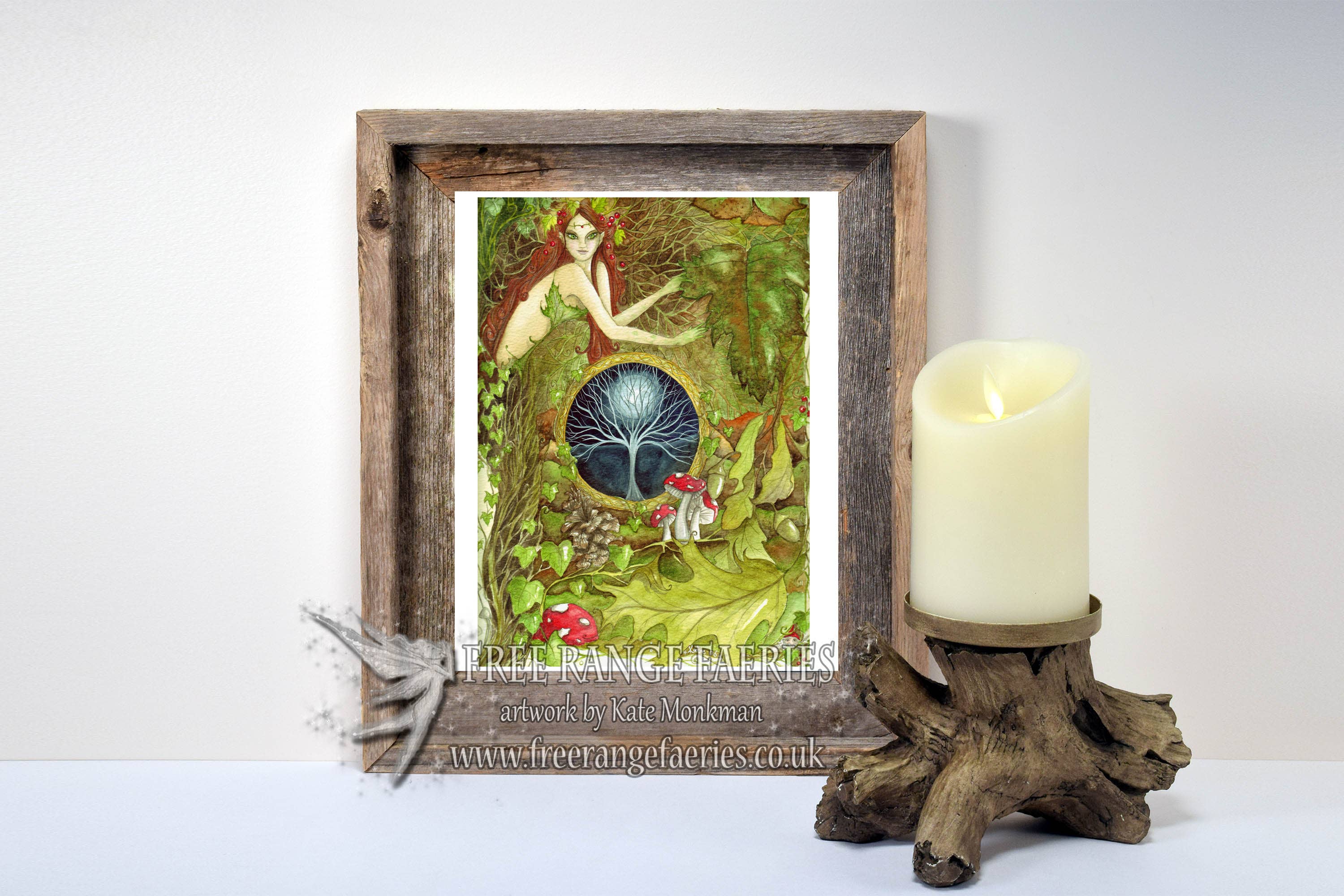 FreeRangeFaeries - Wholesale Art Print - Green Goddess A4 Signed Art Print1