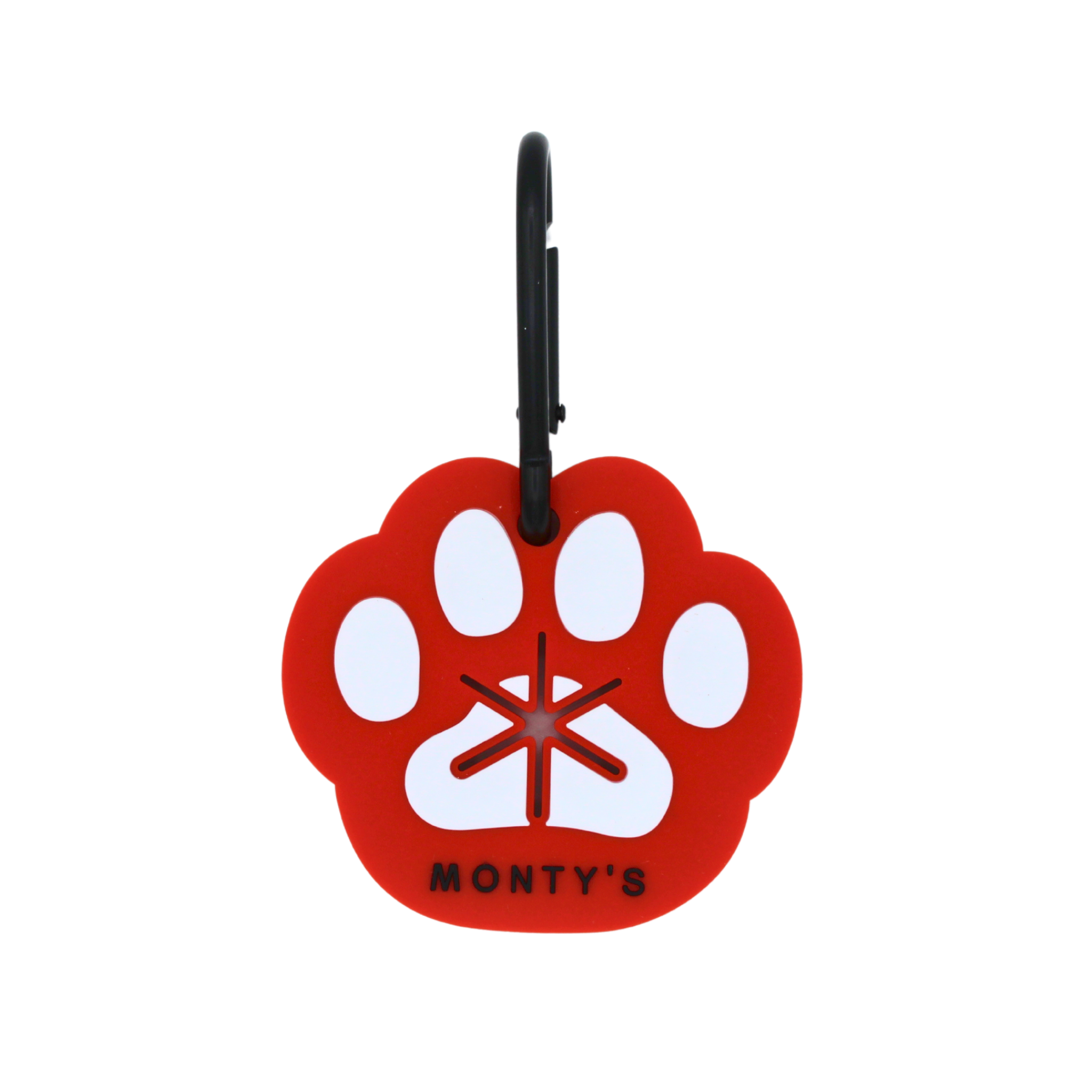 Monty's Bags - Wholesale Pet Poop Bag Dispenser - Silicone Used Poop Bag Handsfree Holder - Paw Print10
