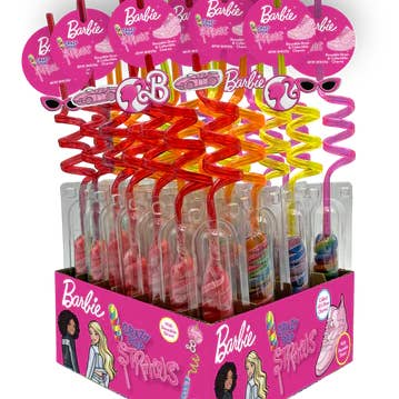 BARBIE CRAZY STRAW LOLLYPOP for wholesale by Gotta Get It Gifts