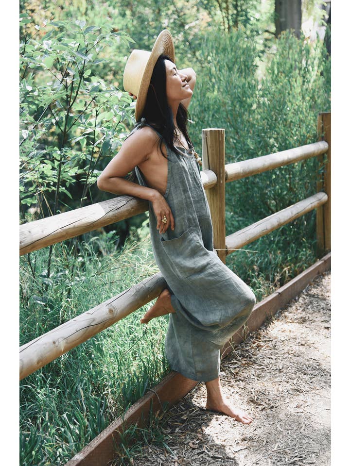 Beachwood - Wholesale Overalls - Women's - The Linen Overall // Fern