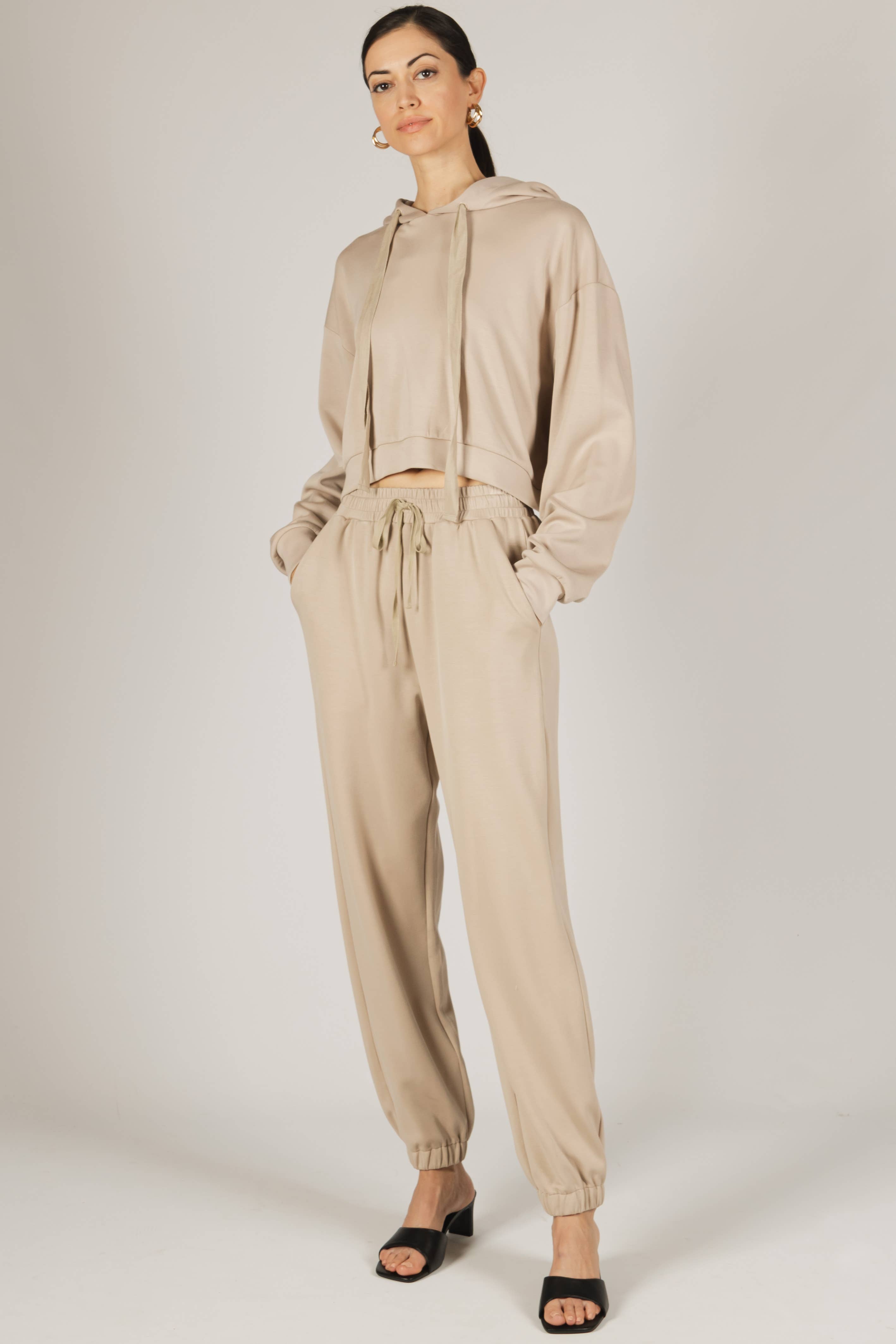 P. CILL - Wholesale Hoodie - Women's - P. CILL Butter Modal Cropped Hoodie Top10