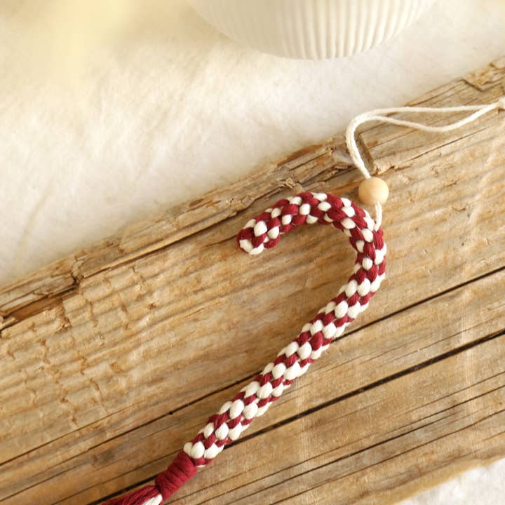 The Frenchie Knot - Wholesale Ornament - Christmas Ornament - Candy Cane2
