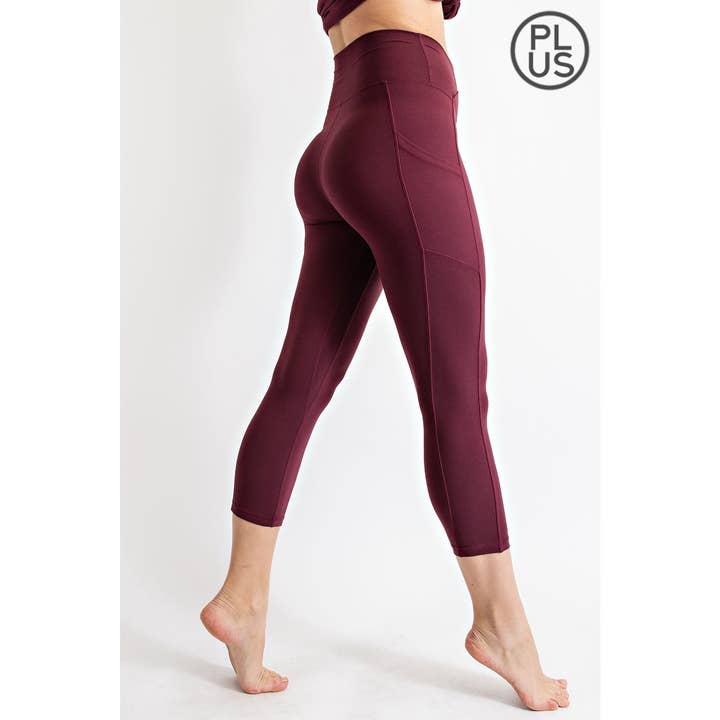Rae Mode - Wholesale Athletic/Lounge Leggings - Women's - PLUS SIZE V WAIST CAPRI LENGTH LEGGINGS40