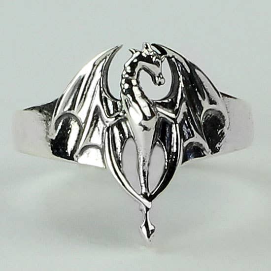 Esprit Creations - Wholesale Single Stone/Solitaire Ring - Silver Dragon Magic Unisex Ring