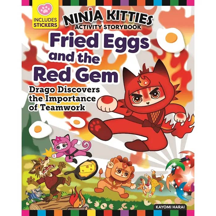Activity Book - Ninja Kitties Fried Eggs and the Red Gem for wholesale by Wellspring