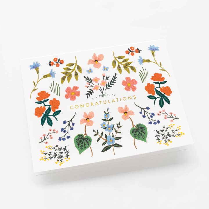Rifle Paper Co. - Wholesale Congratulations Card - Wildwood Congrats Card1