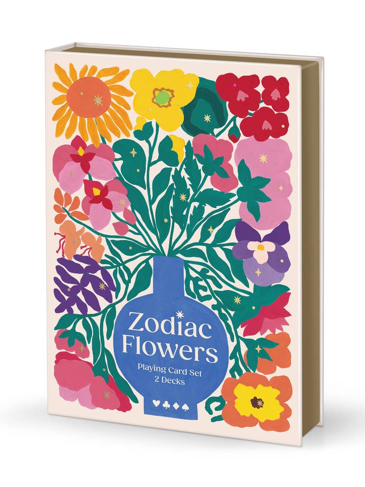 Zodiac Flowers Playing Card Set for wholesale by Chronicle Books