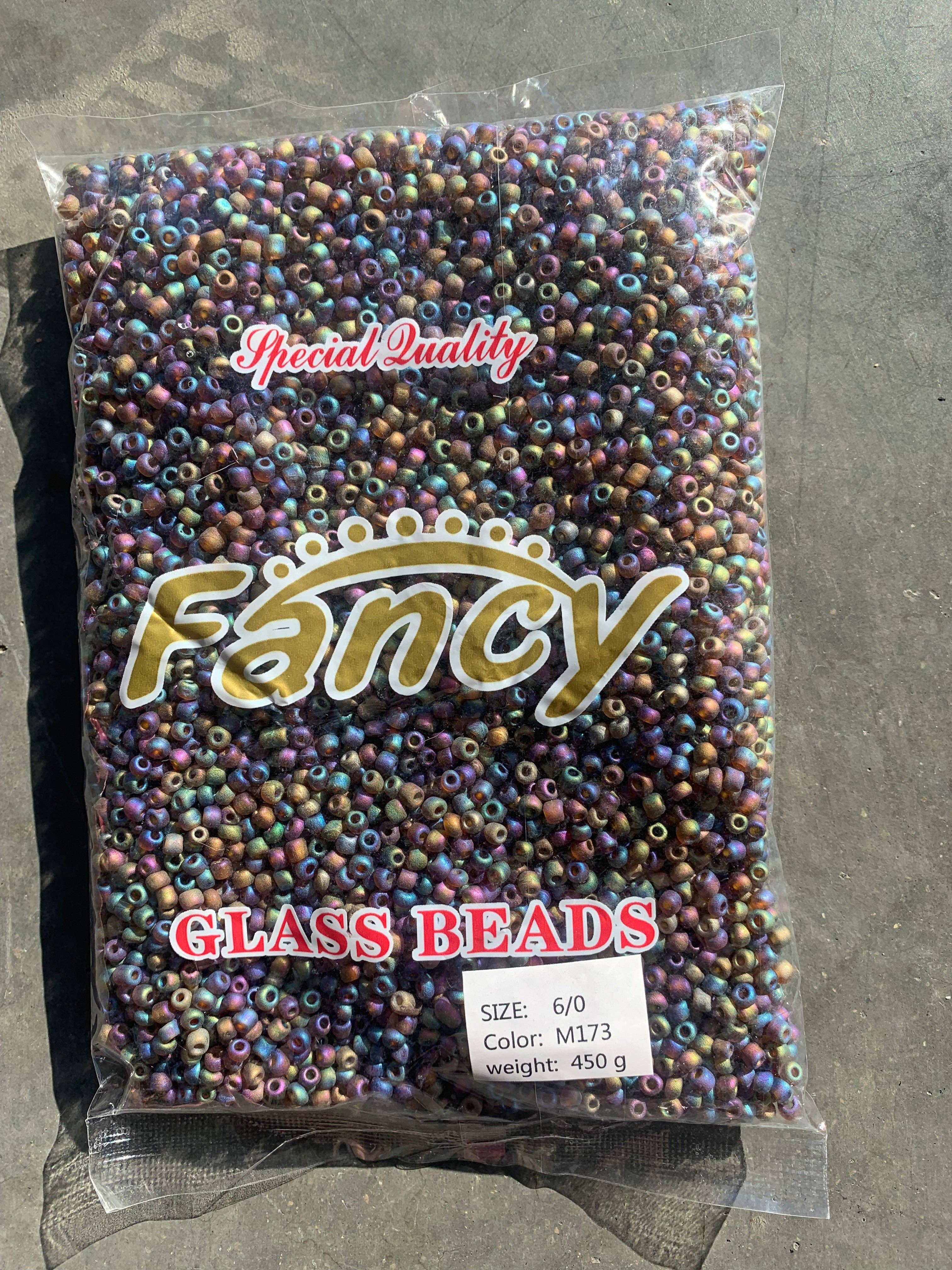 MaddieMayShop - Venta al por mayor Cuentas - Perlas de semillas 6/0, perlas de semillas a granel, perlas de vidrio esmerilado de 450 gramos19