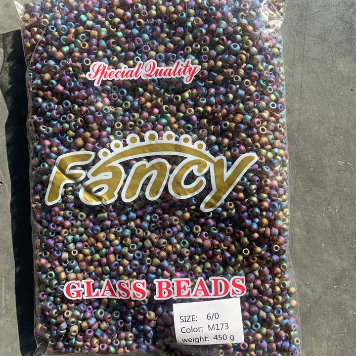 MaddieMayShop - Wholesale Beads - 6/0 Seed Beads, Seed Beads Bulk, Frost Glass Beads 450 Grams21