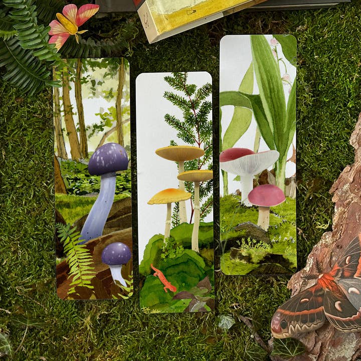 Felix Doolittle – Engroshandel Bogmærke – Mushroom Cove - Bogmærker - Sæt af 52