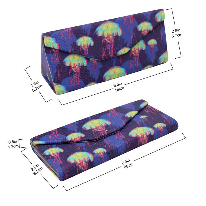 Real Sic - Wholesale Eyewear Cases & Holders - Unisex - Jellyfish Glasses Case – Cute Animals – Vegan Leather