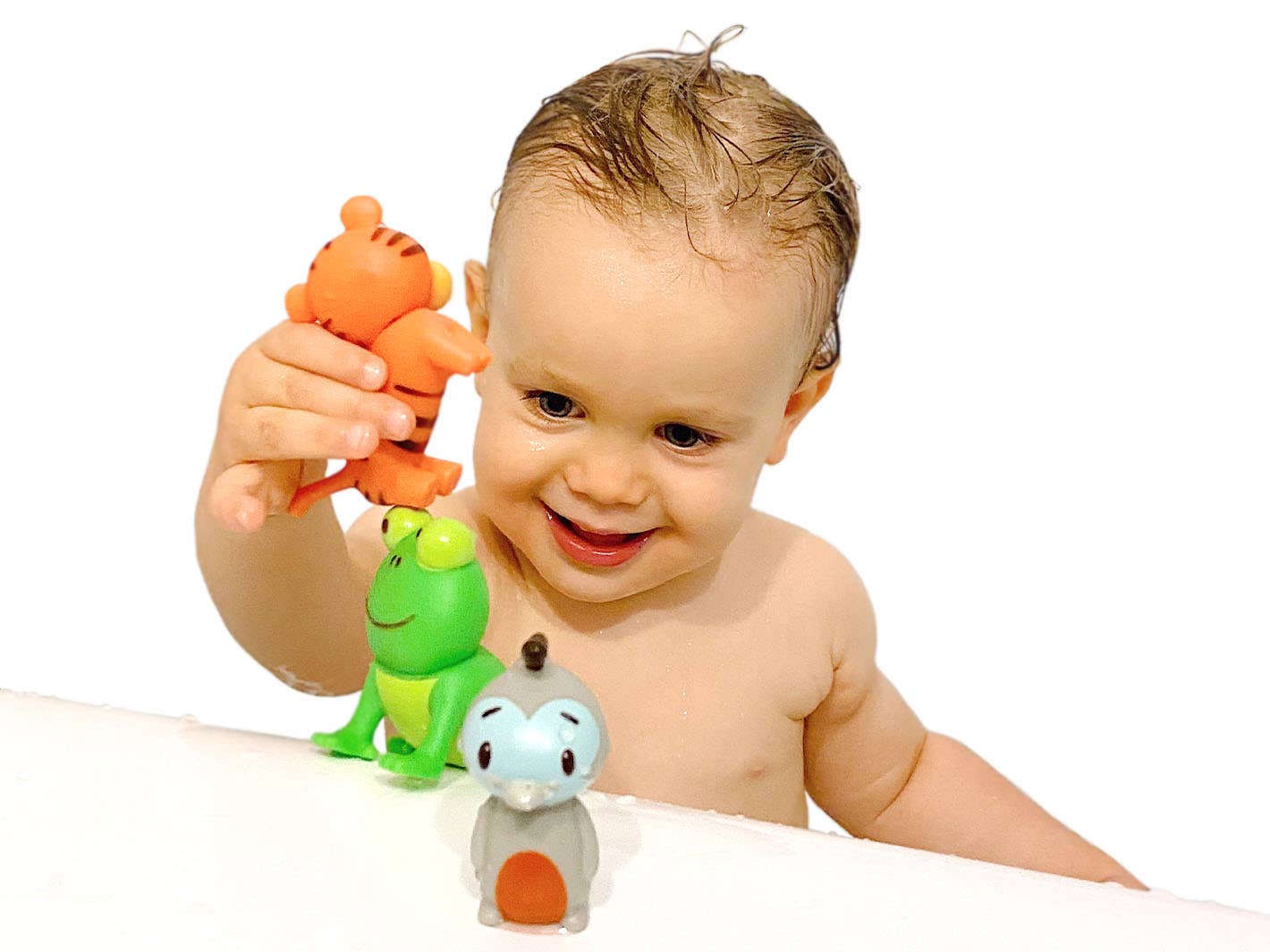 SplashEZ - Wholesale Bath Toy - Baby - Bath Toys for Babies and Toddlers Mold Free (5 Animals/ set)2