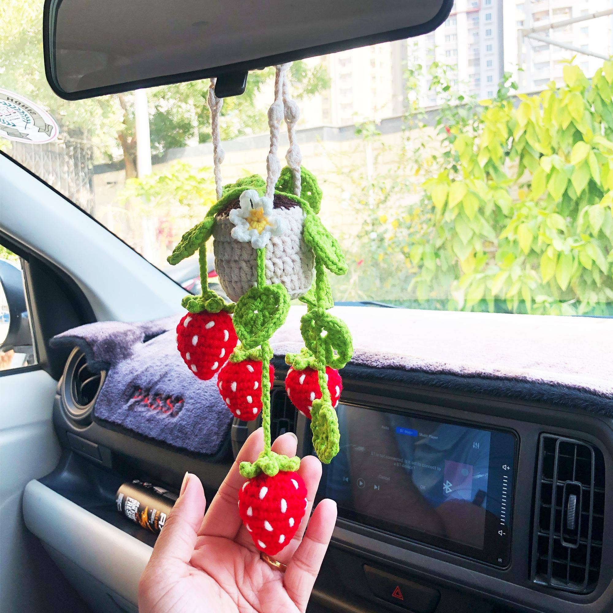 TOMOPOD LLC - Vente Peluche – enfant et bébé - Crochet de Plante Suspendue pour Voiture, Plante Suspendue au Crochet2