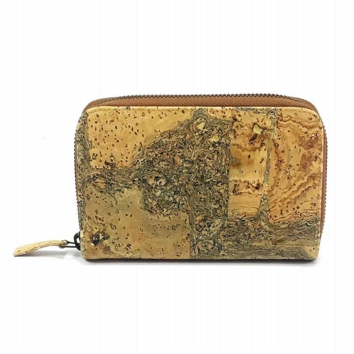 Cork Zip Purse & Vegan Wallet for Women for wholesale by Moddanio Cork