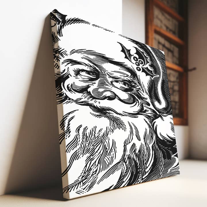 Toile d'art mural Santa Christmas pour la vente par Nak print co.