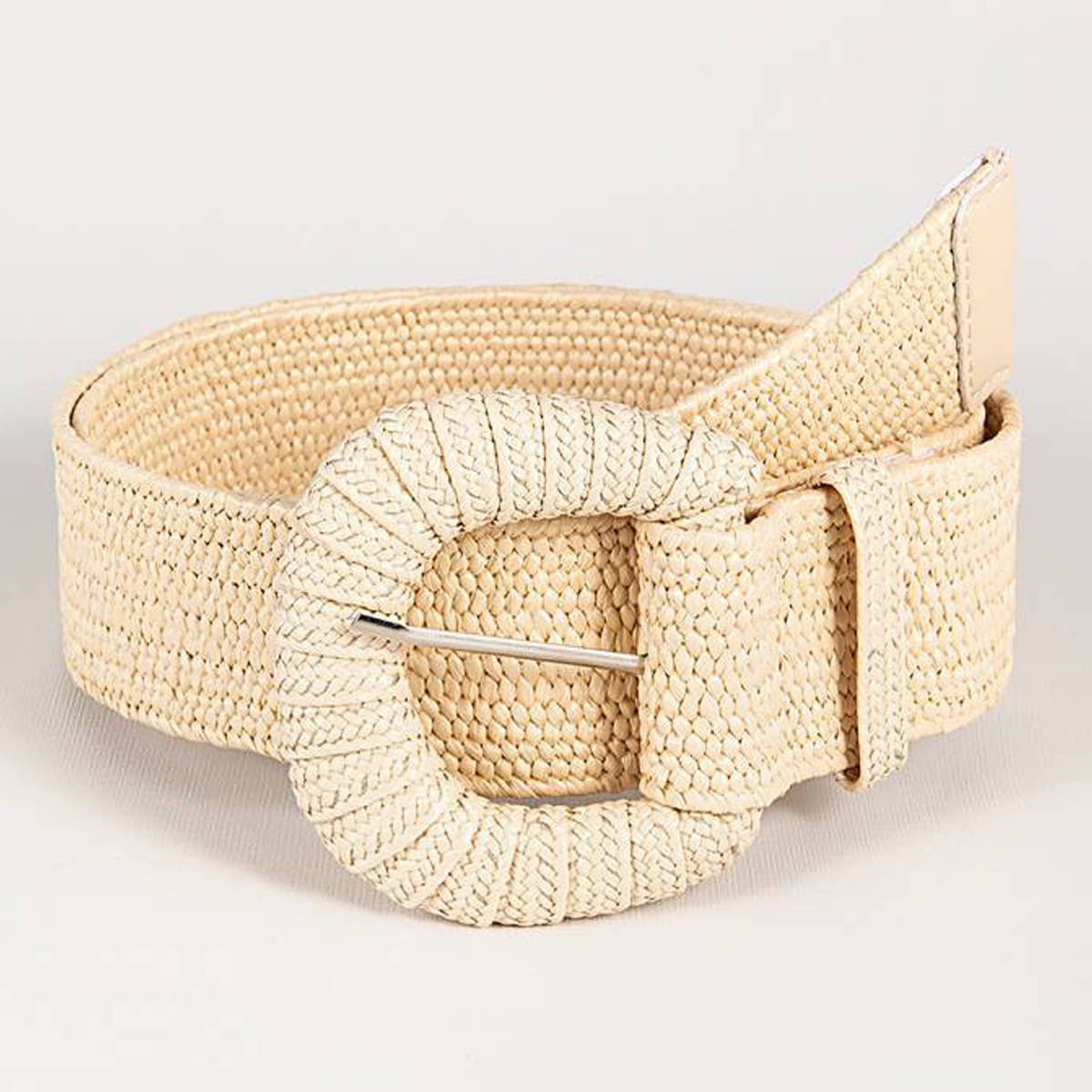 ACCITY - Wholesale Belt - Women's - RETRO ELASTIC BELT WITH BRAIDED BUCKLE_CWABE04401