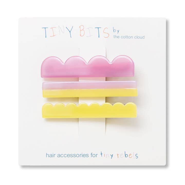 Hair Pins 3-Set Waves Fluor for wholesale by the cotton cloud