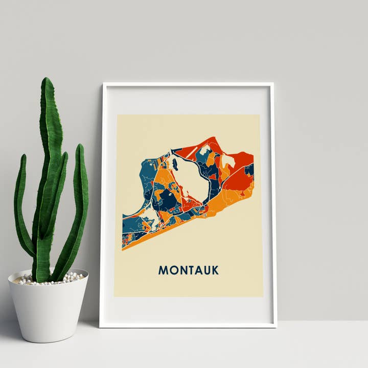 11" x 14" Prussian Map Print - Chroma Style for wholesale by ILIKEMAPS