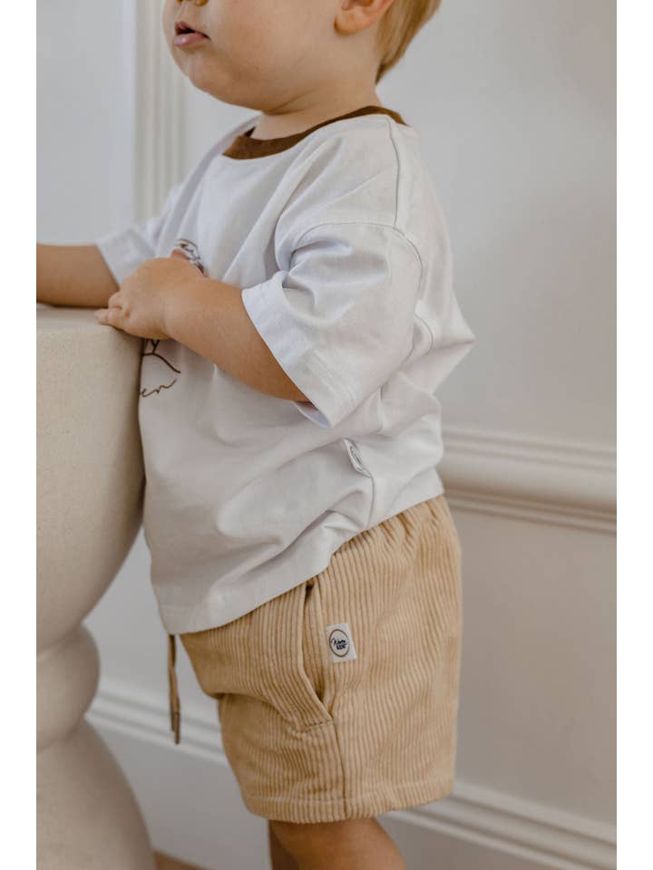 Woven Kids - Wholesale Shorts – Kids - Corduroy Shorts Sand3
