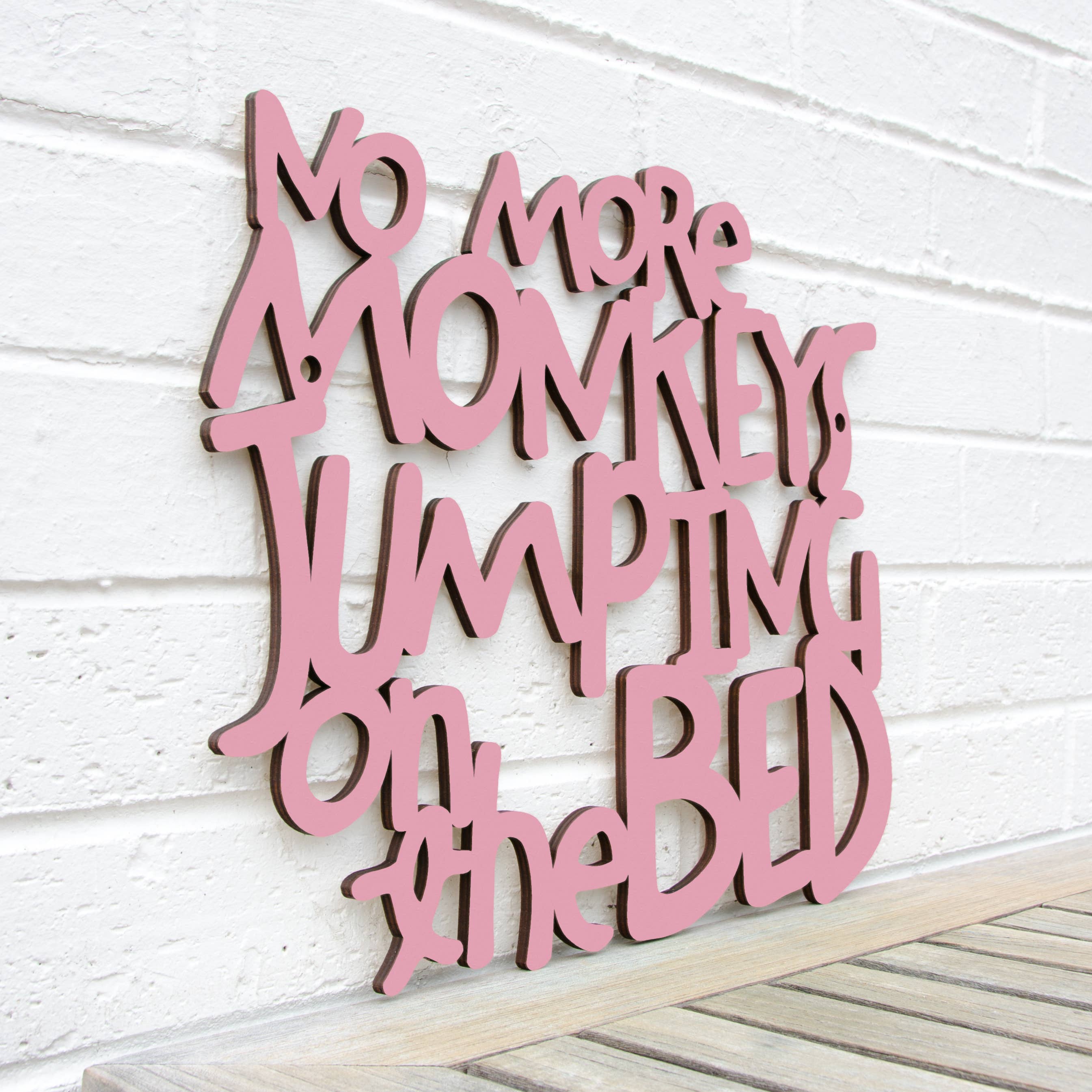 Spunky Fluff - Wholesale Wall Decor - Kids & Baby - No More Monkeys Jumping On The Bed, Kids Playroom Wall Art12