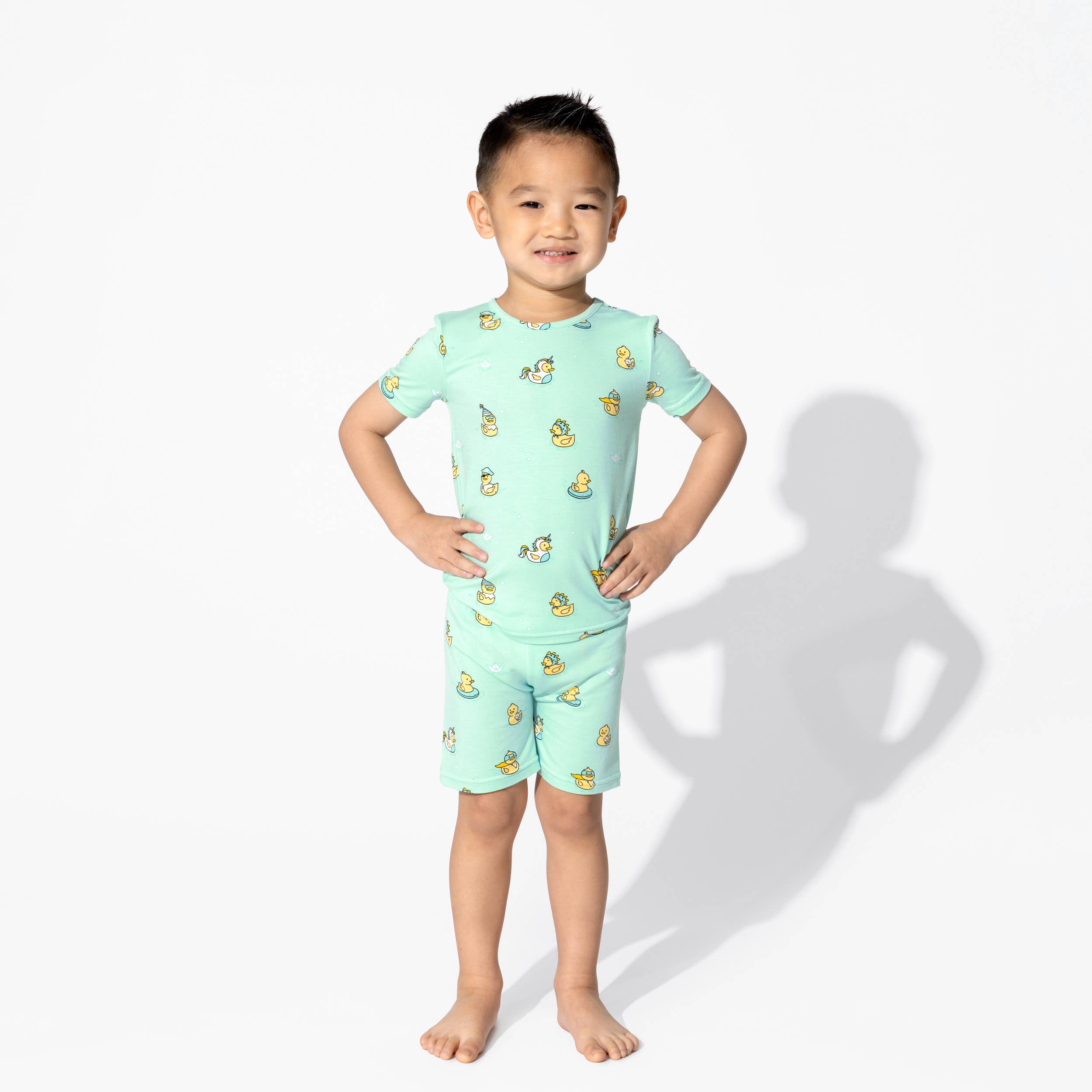 Bellabu Bear - Wholesale Sleepwear Set - Kids - Rubber Ducky Bamboo Kids Pajama Short Set1