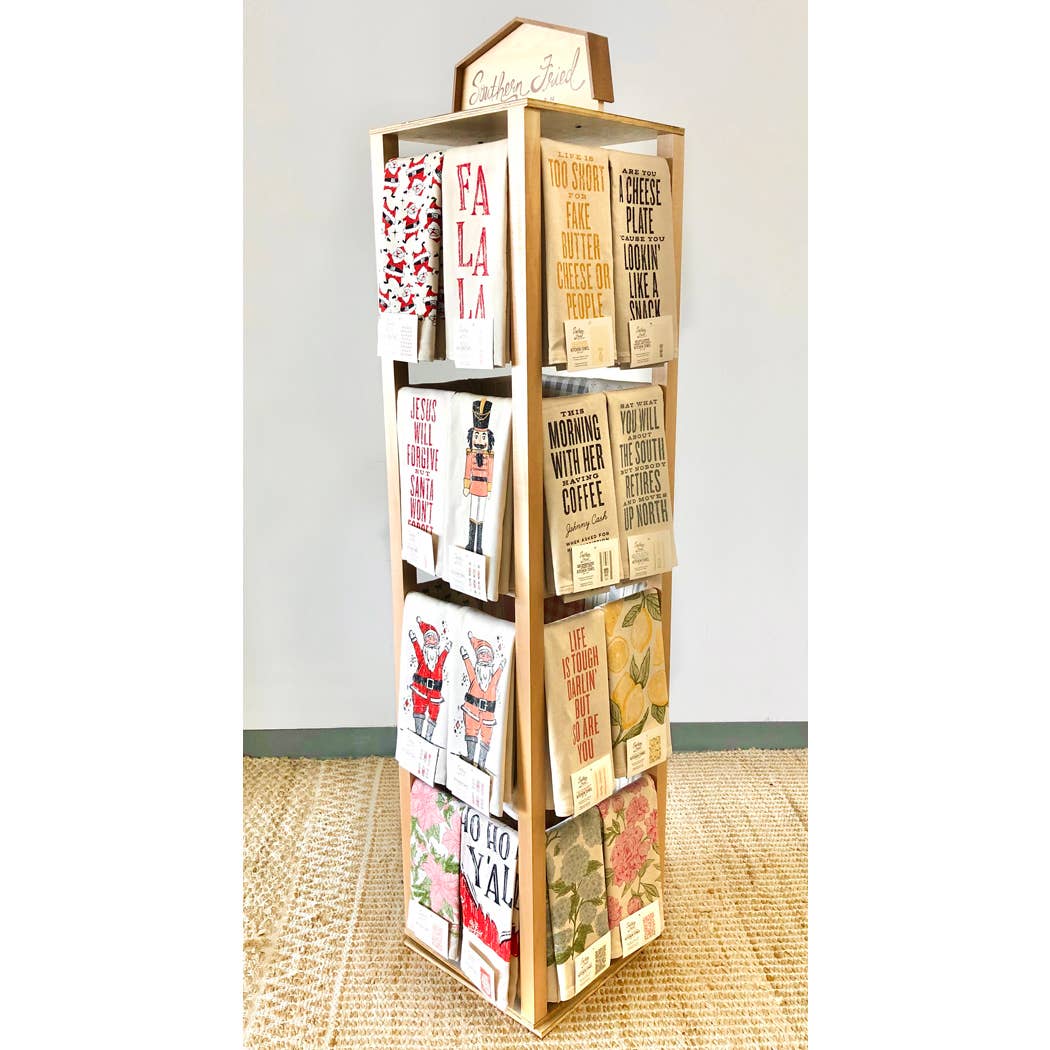 SOUTHERN FRIED DESIGN BARN - Wholesale Retailer Display - Home & Living - Kitchen Towel Display Spinner