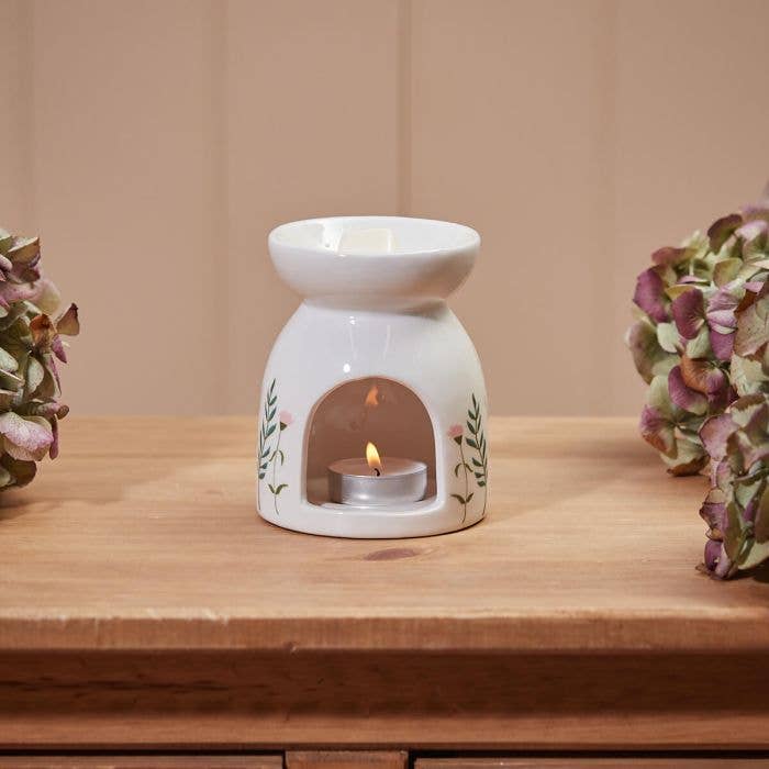 Langs - Venta al por mayor Calentador de cera - Quemador de Cera Cerámico Floral Home Bless this Home1