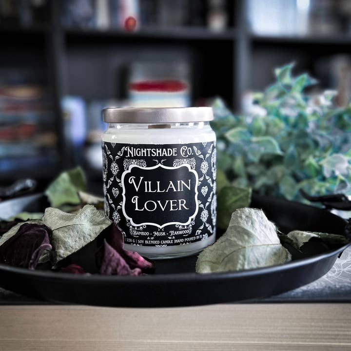 NightShade Candles - Wholesale Jar/Filled Candle - Villain Lover Scented Candle