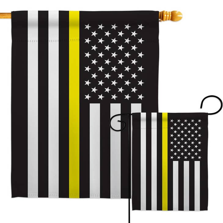 Drapeau américain du service militaire des forces armées de la ligne jaune  mince des États-Unis en vente B2B pour votre magasin – Faire France