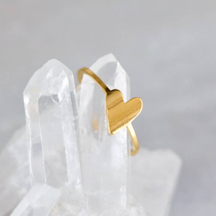Mesa Blue - Wholesale Band/Stacked Ring - Heart Stack Ring - Â Waterproof