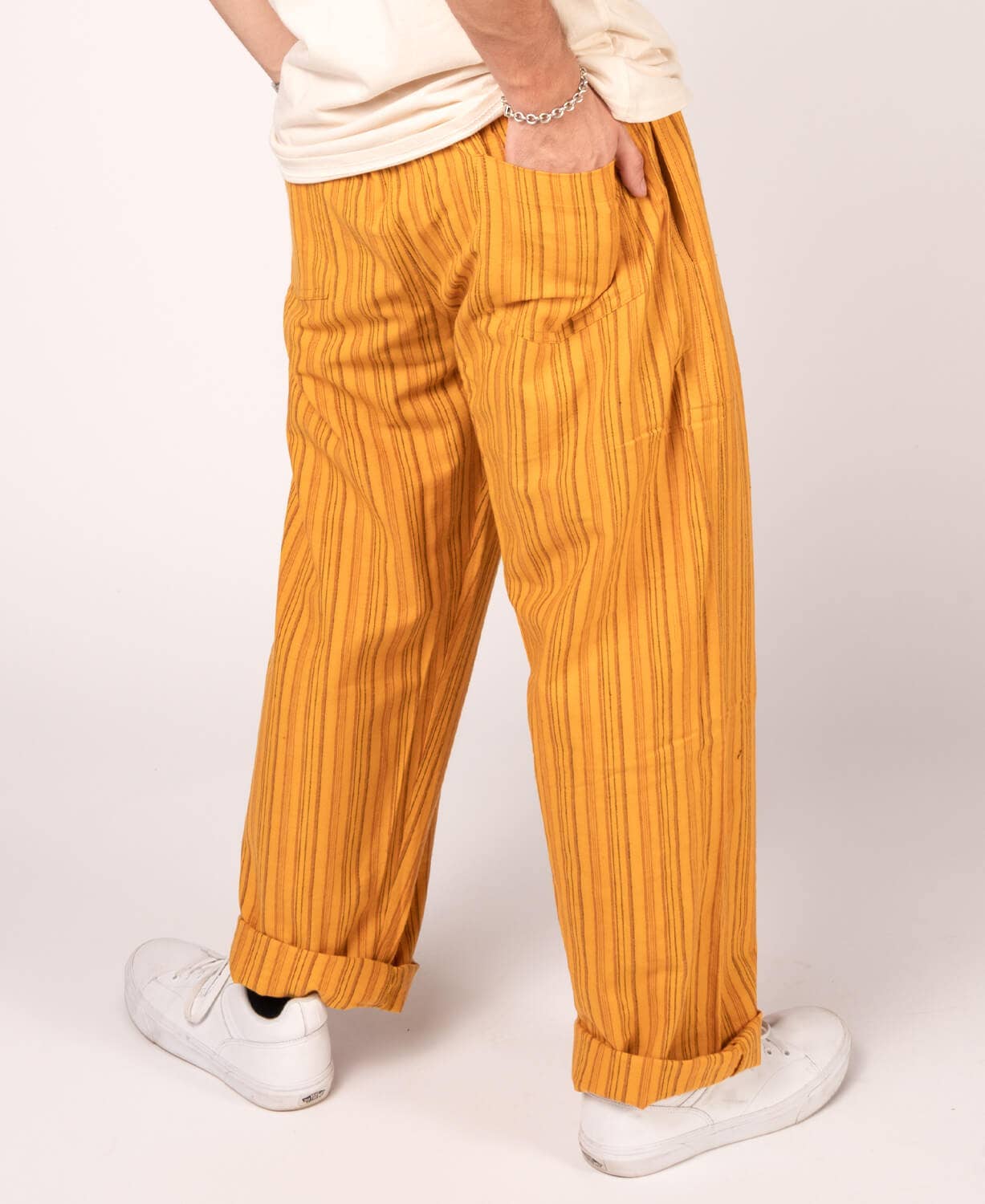 Soul Flower – wholesale Trousers – Unisex – Striped Hippie Lounge Pants - Pineapple Express1