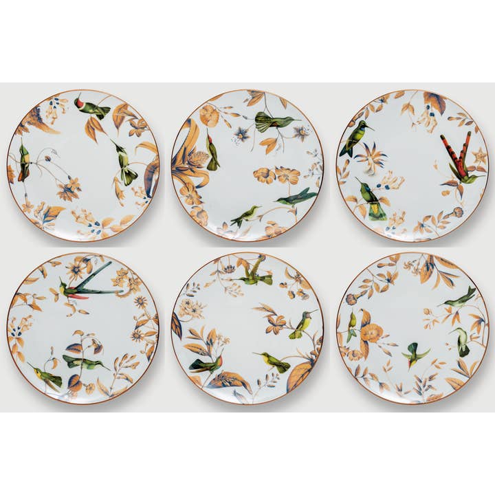 Monteverde conjunto de 6 pratos de servir em porcelana por atacado de Vito Nesta Grand Tour