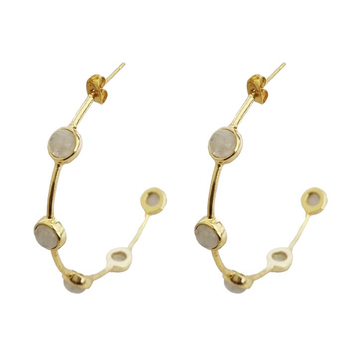 CERCEAUX ROMA EN PIERRE DE LUNE pour la vente par Meshca