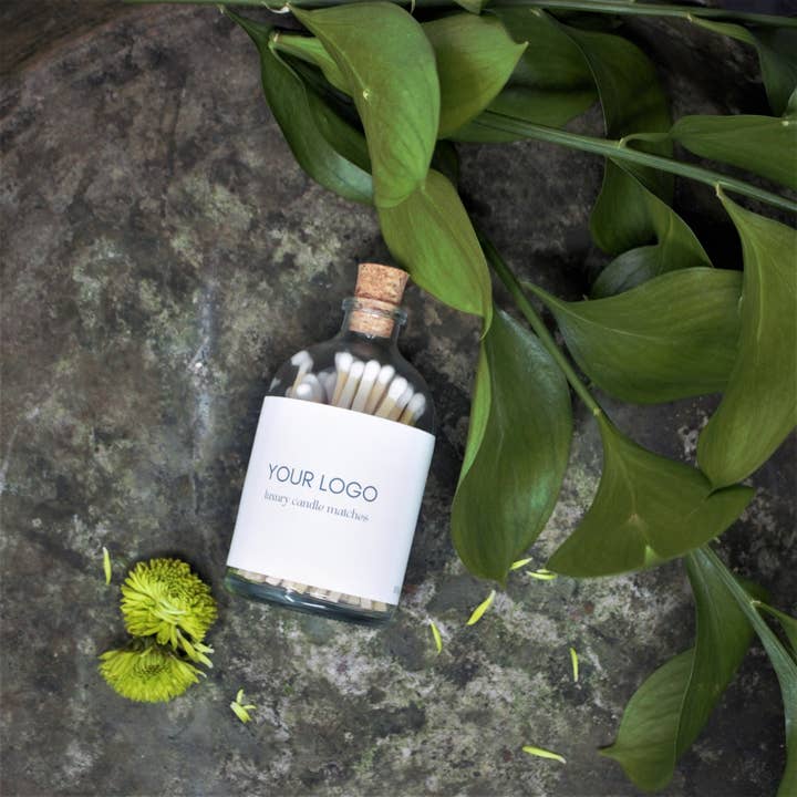 REMOVED BRAND - Wholesale Lucifers - Kaarsenlucifers in glazen pot met kurkstop - eigen label8